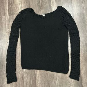 Vintage Knit Black Sweater